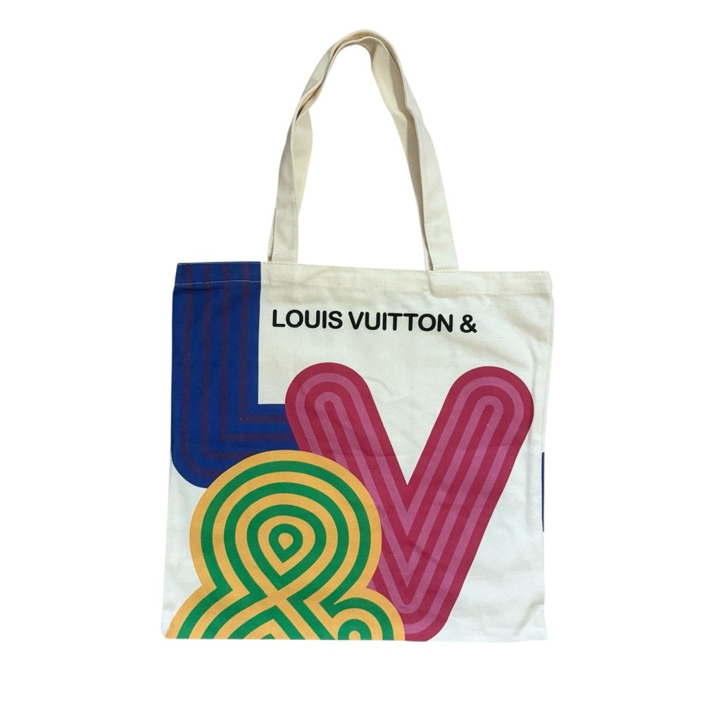 Louis Vuitton Limited Canvas Eco Tote Bag Shenzhen Exhibition 2022 New Colorful